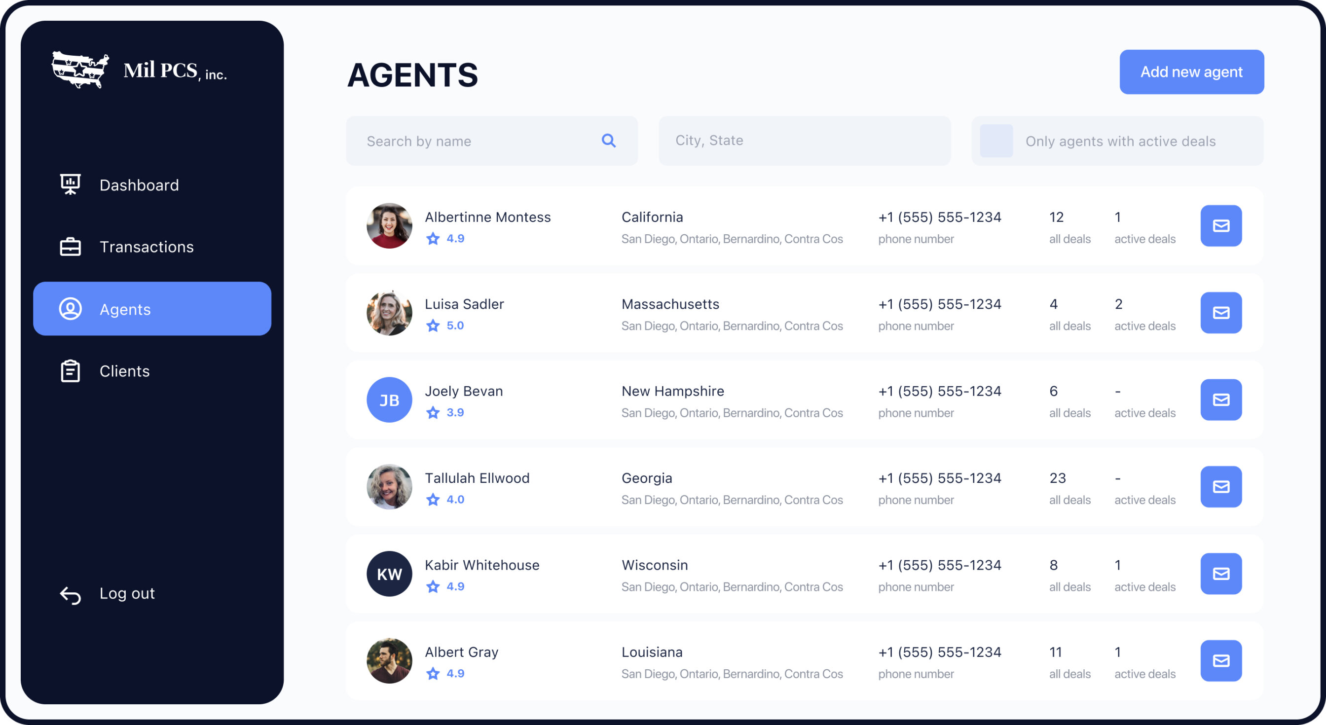 CRM system agents